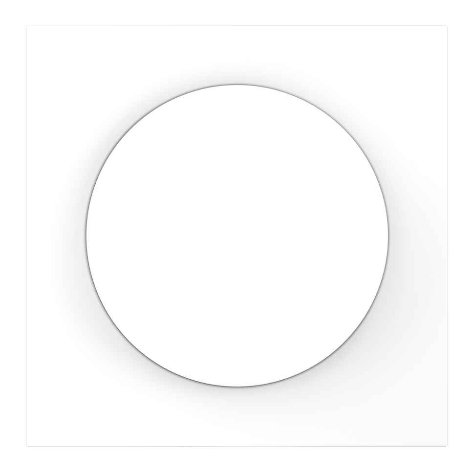 Накладка для светорегулятора поворотно-нажимного, S70 (белый матовый)