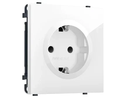 MS107010 Комплект механизма электрической розетки SIGMA Белый глянец 50Hz 2P+E с/з с/ш 16A-250V QUANT PRO (SP1070, PR141)