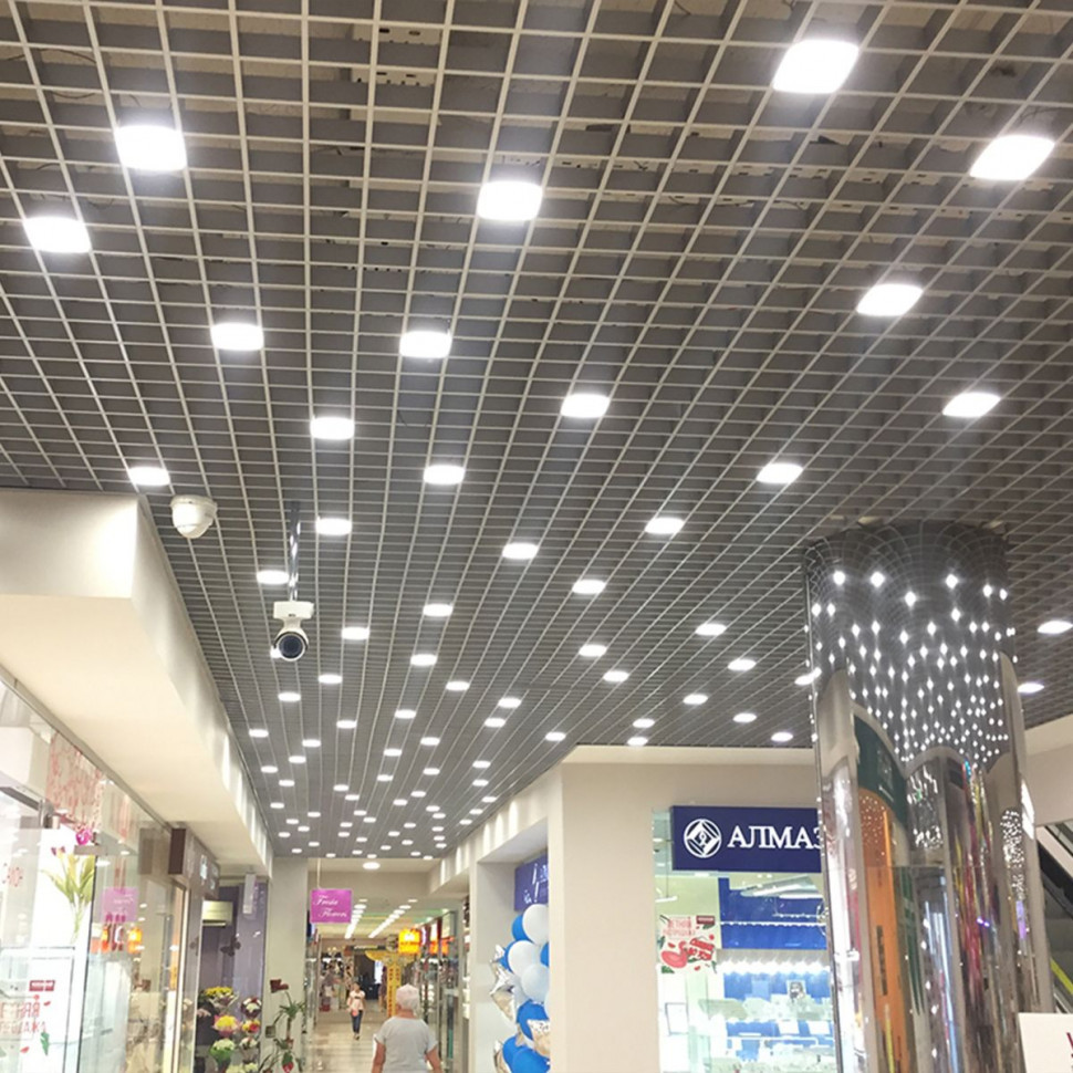 Встраиваемый светильник Uniel ULP-1010-42W/4000K IP54 GRILYATO OPAL WHITE KIT06 UL-00012835