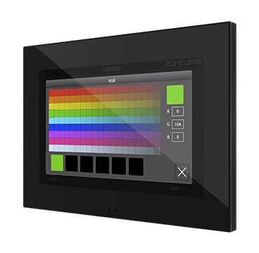 Цветная сенсорная панель KNX с дисплеем 7 Zennio Z70 v2