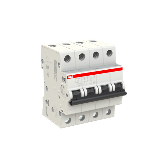 Автоматический выключатель ABB SH204L-C16 4P 4.5kA 16А 2CDS244001R0164