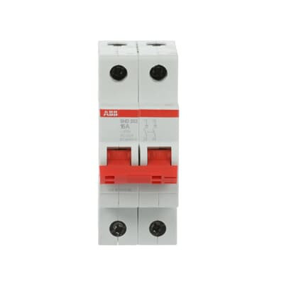Рубильник ABB SHD202/16 AC/DC 2P 16A 10кА 2CDD272111R0016