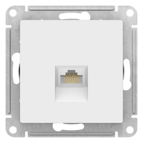 Розетка Systeme Electric Atlas Design RJ-45 кат. 6a, Лотос ATN001386