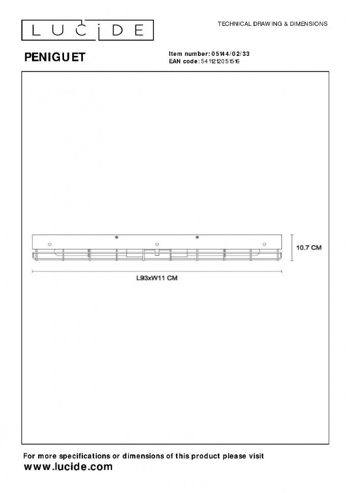 Потолочный светильник Lucide Peniguet 05144/02/33