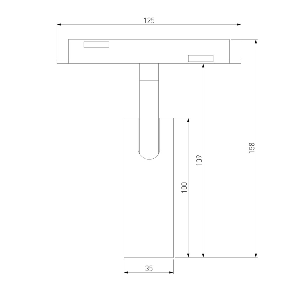 Умный трековый светильник 7W 2700-6500K Dim Cubo Slim Magnetic 85070/01
