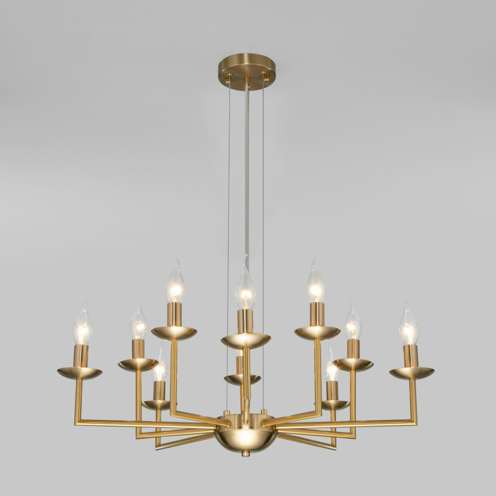 Классическая подвесная люстра 60150/10 латунь