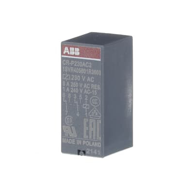 Реле CR-P230AC2 230B AC 2ПК (8А) ABB 1SVR405601R3000