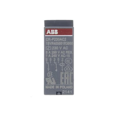 Реле CR-P230AC2 230B AC 2ПК (8А) ABB 1SVR405601R3000