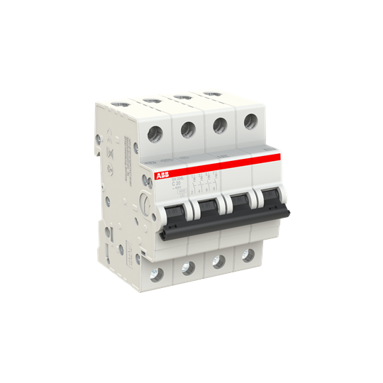 Автоматический выключатель ABB SH204L-C20 4P 4.5kA 20А 2CDS244001R0204