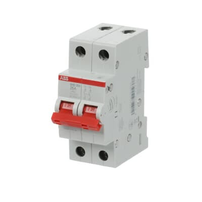 Рубильник ABB SHD202/25 AC/DC 2P 25A 10кА 2CDD272111R0025