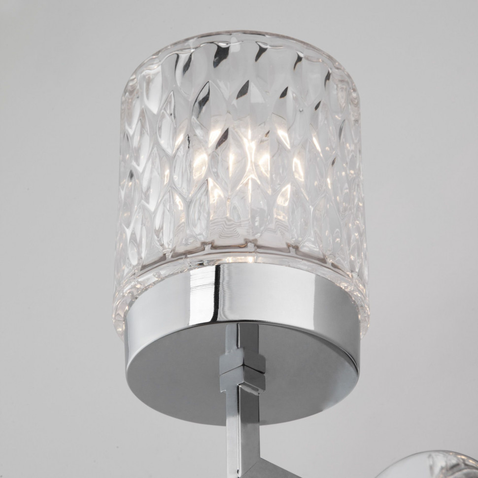 Настенный светильник со стеклянным плафоном 60127/1 хром