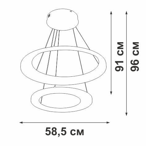 Подвесной светильник Vitaluce V2695-1/2S