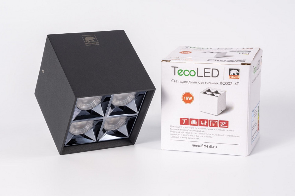 Накладной светодиодный светильник Fiberli XC002-4T(W) 12120204