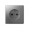 Розетка силовая Schneider Electric Art Gallery Сталь GAL000943
