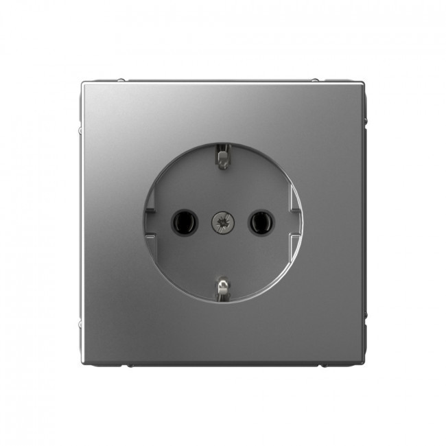 Розетка силовая Schneider Electric Art Gallery Сталь GAL000943