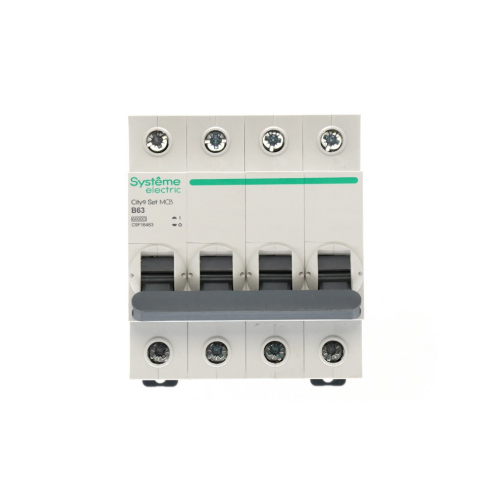 Автоматический выключатель (АВ) B 63А 4P 6kA 400В Systeme Electric City9 Set C9F16463