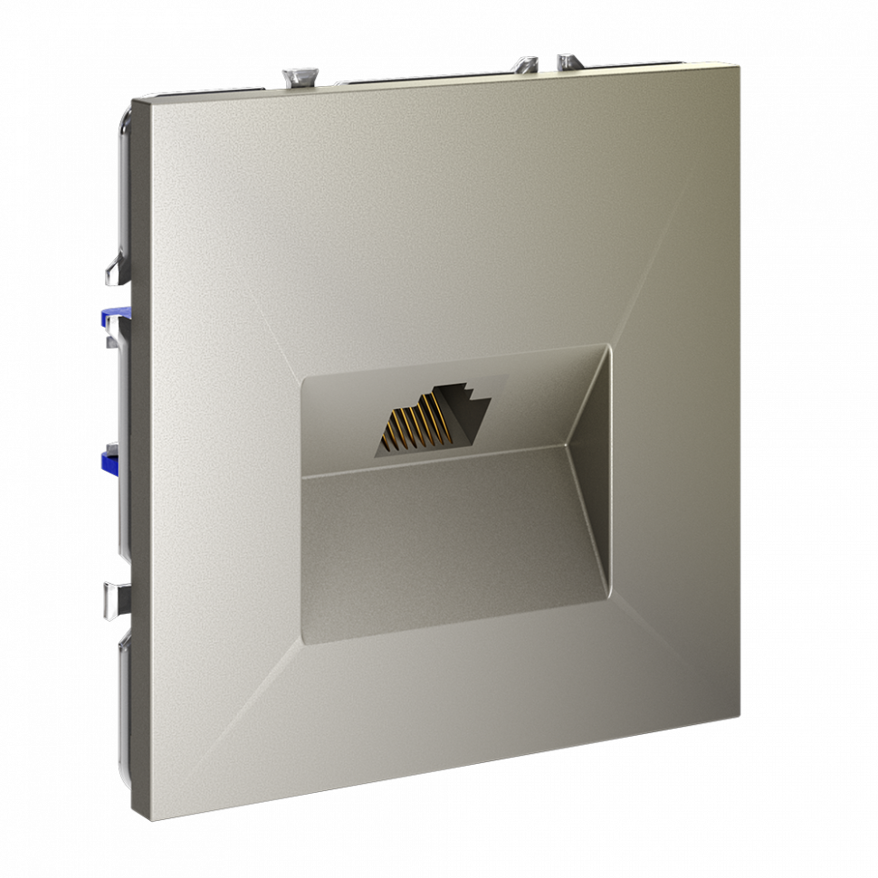 Розетка компьютерная встраиваемая VOLTUM S70 RJ45 кат.6, (шелк) VLS060104