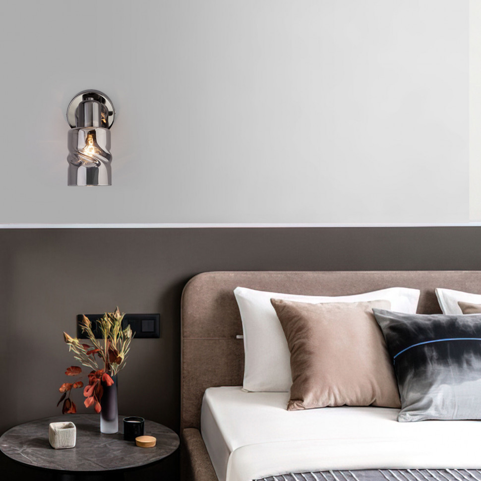 Настенный светильник с выключателем 20120/1 перламутровое золото