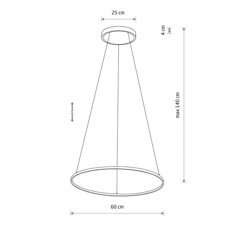 Подвесной светильник Nowodvorski Circolo Led M Black 10812