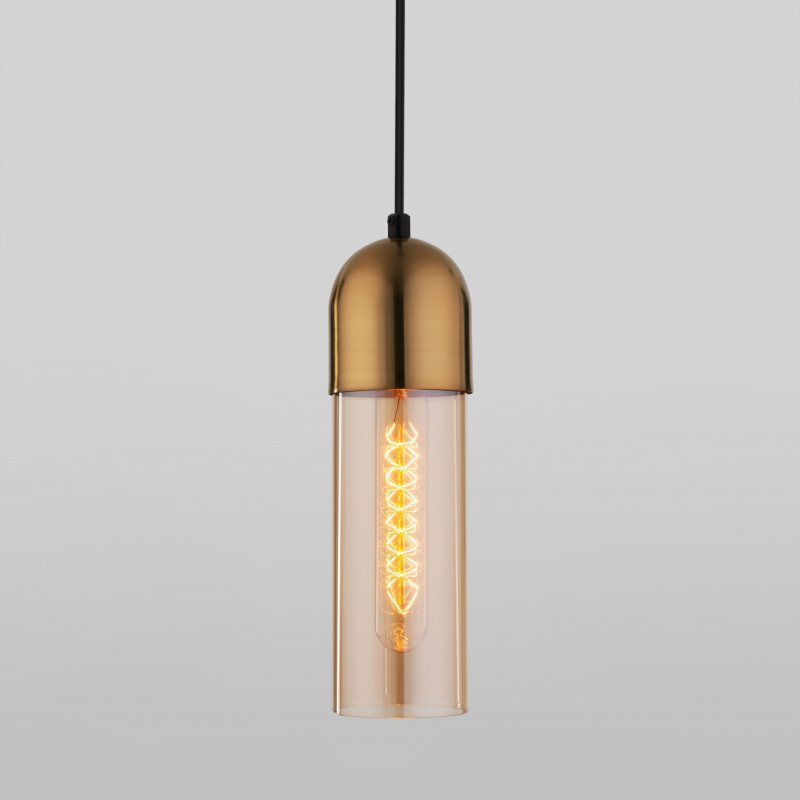 Подвесной светильник Eurosvet Airon 50180/1 янтарный