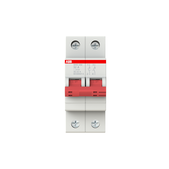Рубильник ABB SHD202/25 AC/DC 2P 25A 10кА 2CDD272111R0025