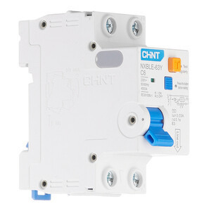 Дифференциальный автомат АВДT CHINT NXBLE-63Y 1P+N 4.5kA х-ка С 6А тип АС 30mA (R) 105540