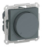 Светорегулятор поворотно-нажимной Schneider Electric Atlas Design 400 Вт, грифель ATN000723
