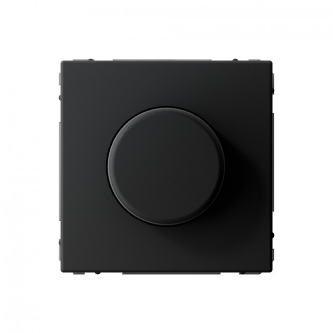 Светорегулятор (диммер) поворотно-нажимной LED, RC, 400 Вт Schneider Electric Art Gallery Карбон GAL001023