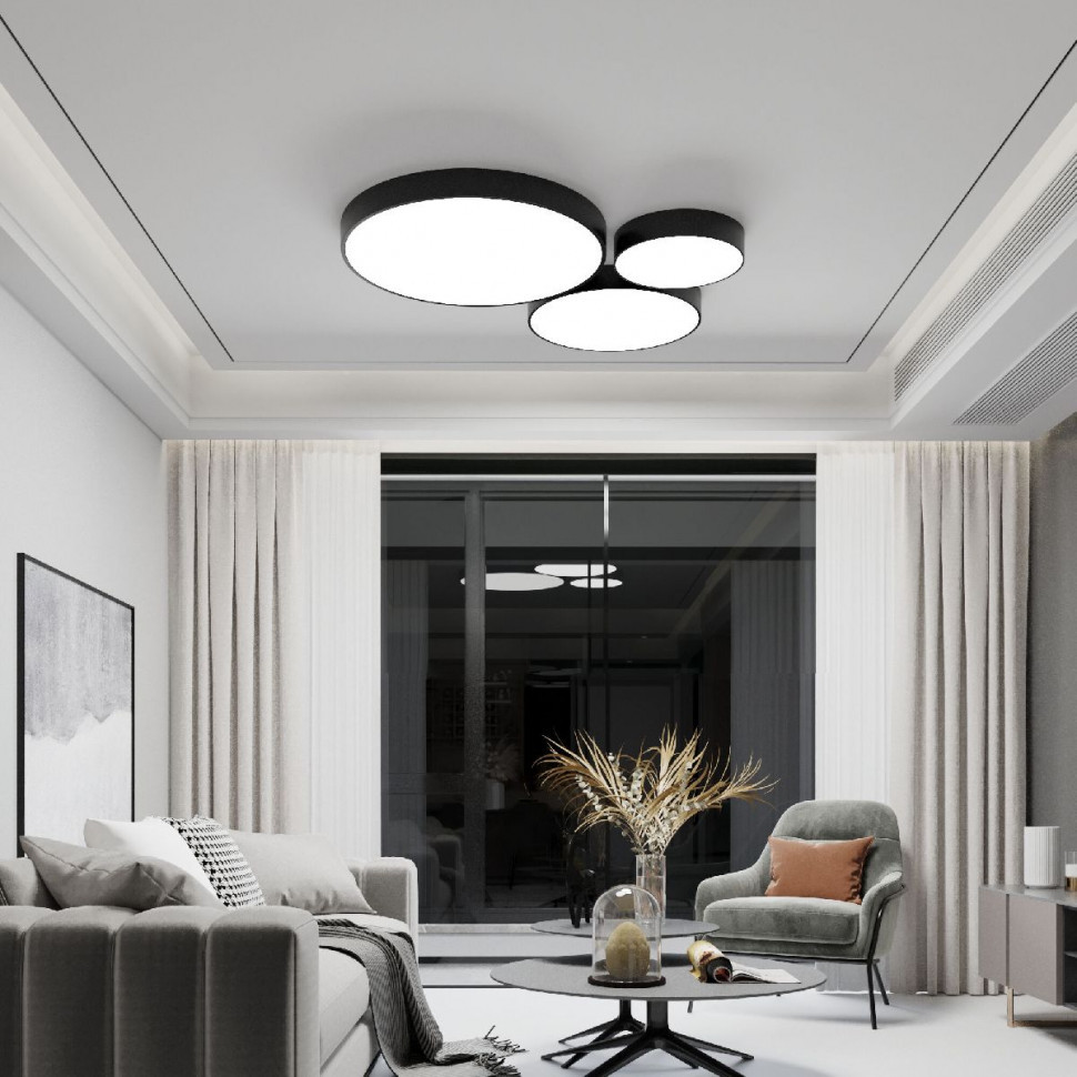 Потолочный светильник Eurosvet Entire 90320/1 черный a063081