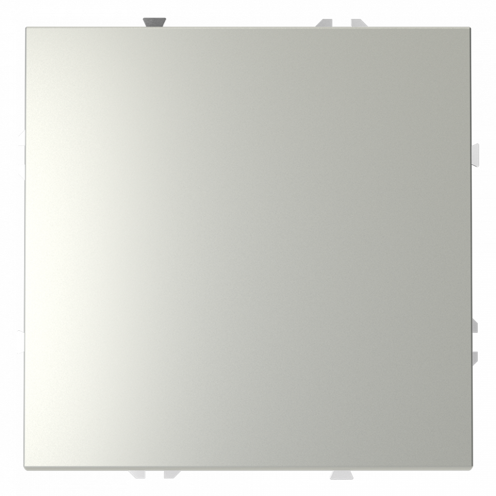 Выключатель с самовозвратом встраиваемый VOLTUM S70 одноклавишный 10А, (сталь) VLS010605