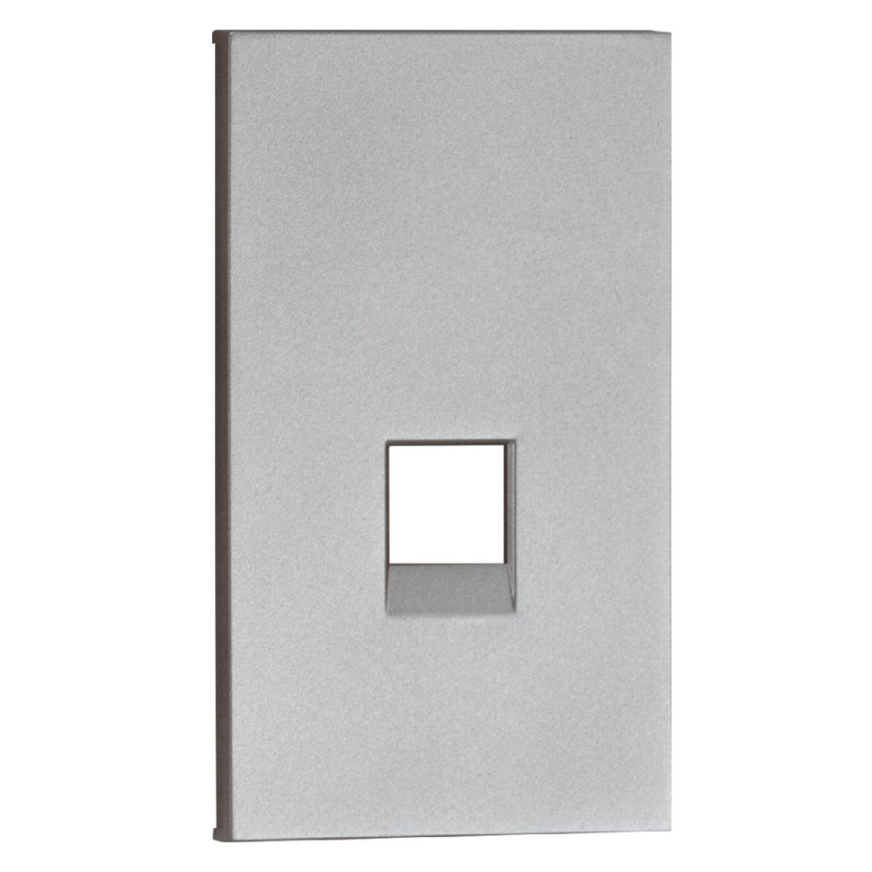 Интернет RG-45/RG11 накладка 2 модульная цвет-серый матовый MEITON AS07M2 