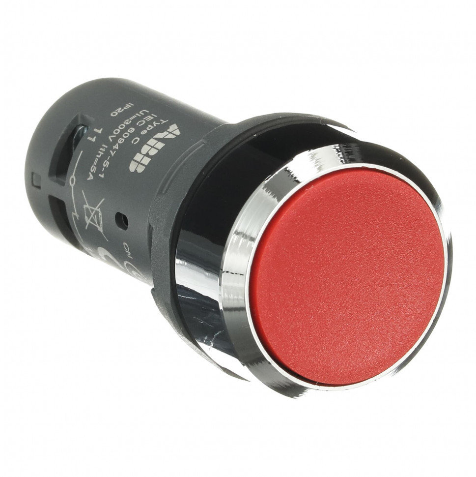 Кнопка CP1-30R-01 без фиксации красная ABB 1SFA619100R3041