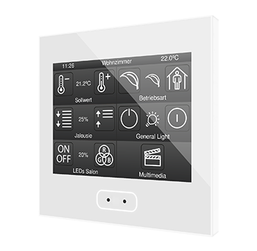 Панель сенсорная KNX, с экраном 3.5 дюймов и датчиком влажности Zennio Z35 v2 
