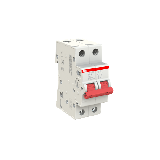 Рубильник ABB SHD202/40 AC/DC 2P 40A 10кА 2CDD272111R0040