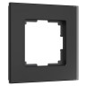 Рамка из стекла на 1 пост Senso черный soft-touch W0013108