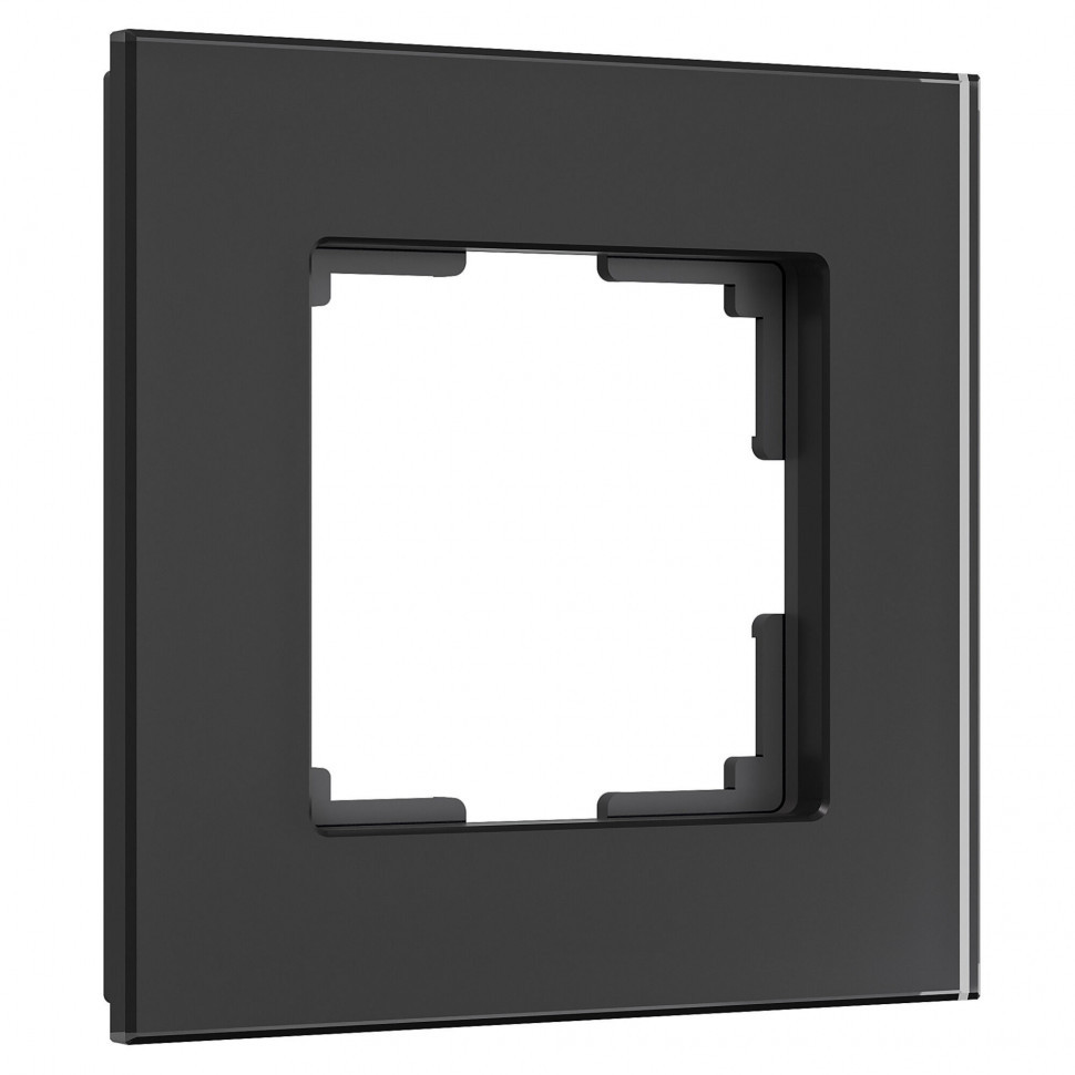 Рамка из стекла на 1 пост Senso черный soft-touch W0013108