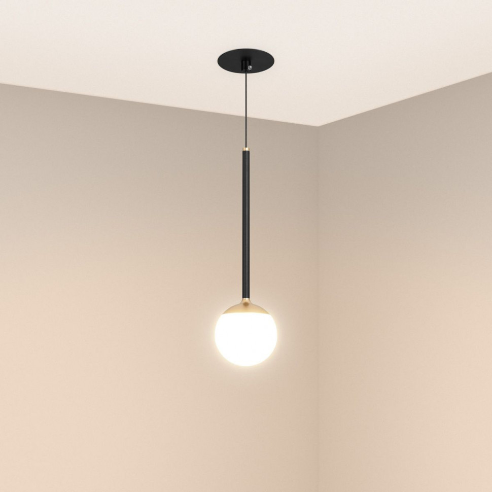 Подвесной светильник Arlight SP-BEADS-HANG-BUILT-T-R100-8W Warm3000 (BK-GD, 180 deg, 230V) 056420