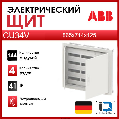 Бокс в нишу 144М CU34V 865x714x125 ABB 2CPX052618R9999