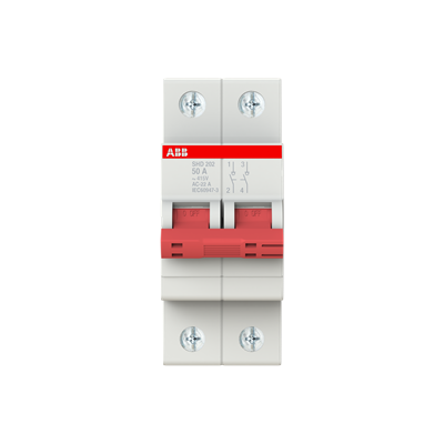 Рубильник ABB SHD202/50 AC/DC 2P 50A 10кА 2CDD272111R0050