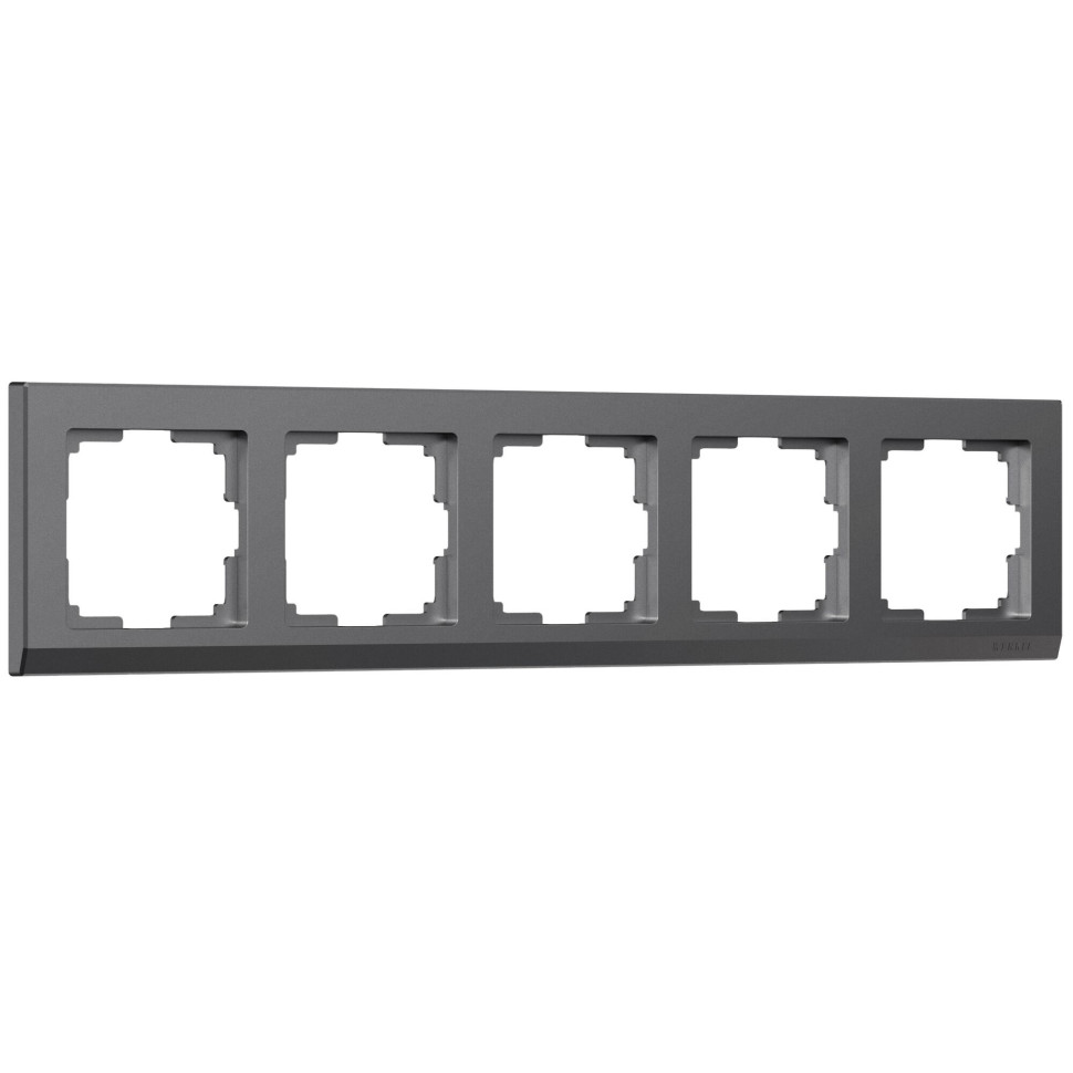 Рамка из поликарбоната на 5 постов Stark графит матовый W0051864