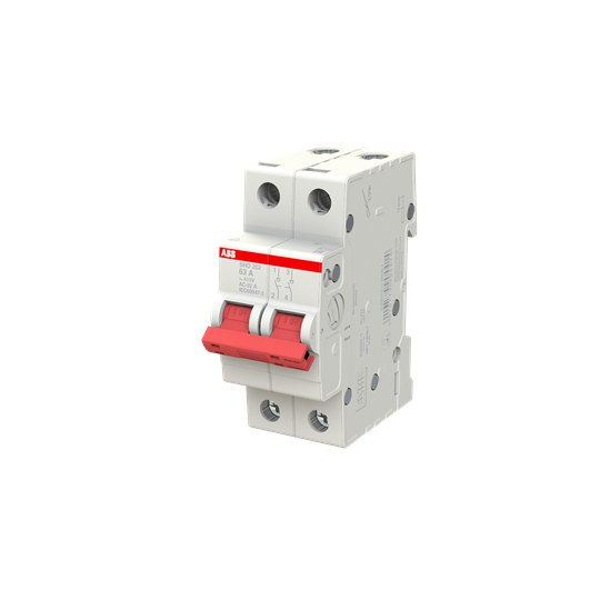 Рубильник ABB SHD202/63 AC/DC 2P 63A 10кА 2CDD272111R0063