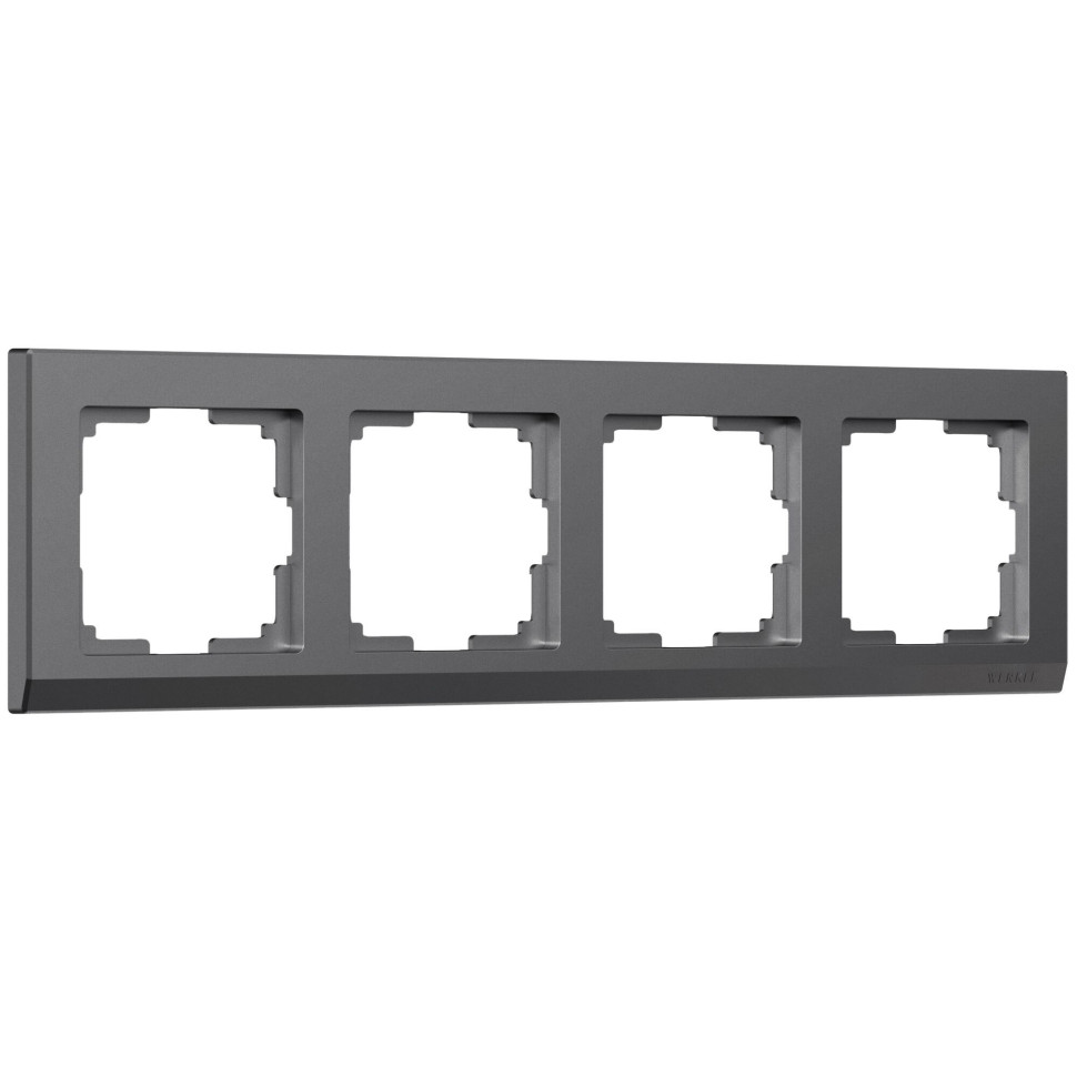 Рамка из поликарбоната на 4 поста Stark графит матовый W0041864