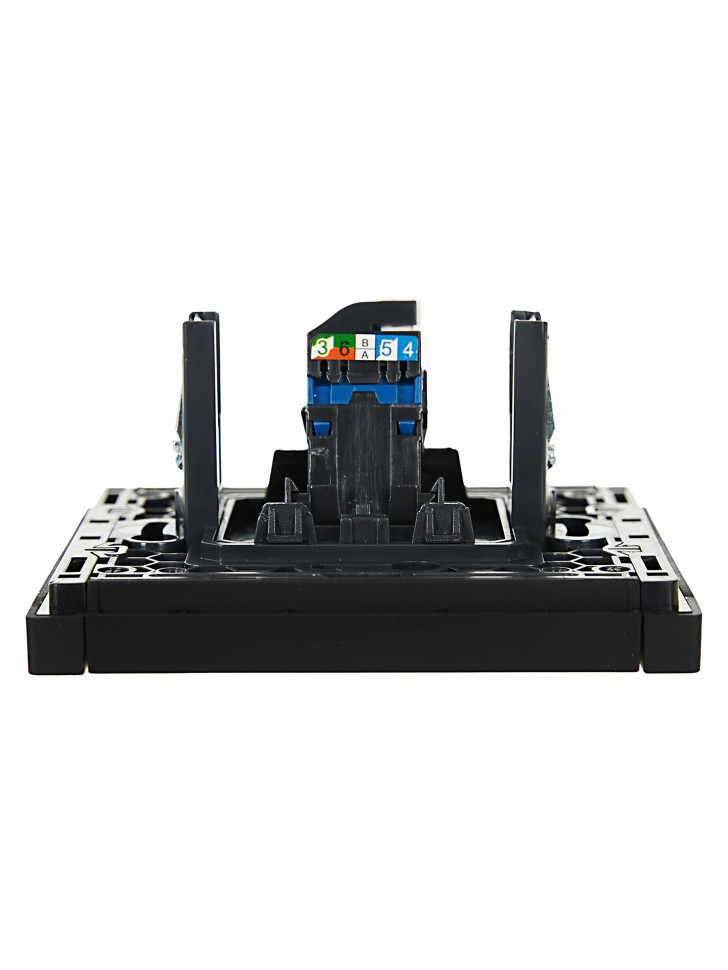 FORTE&PIANO Розетка компьютерная RJ45 кат.6 FP131 черный IEK