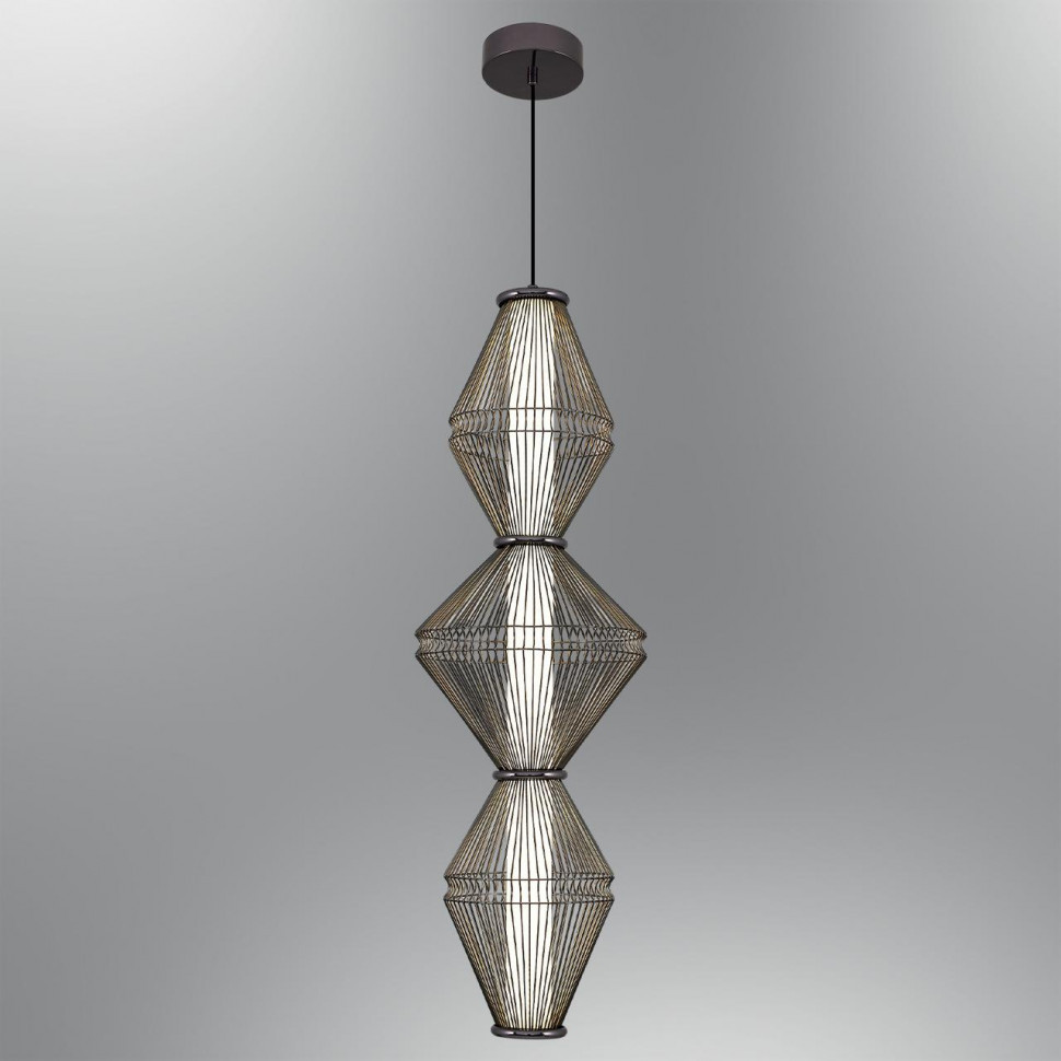 Светильник подвесной F3024-12 BLACK CHROME