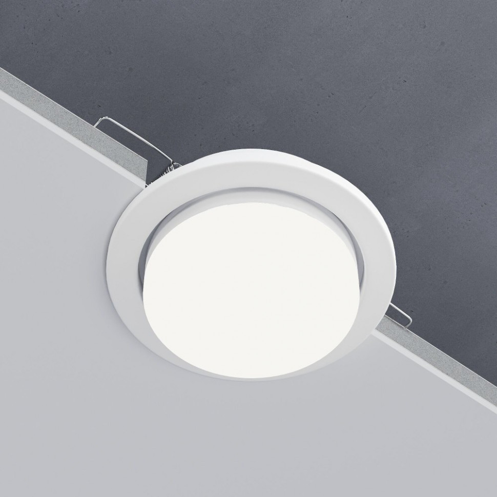 Встраиваемый светильник Elektrostandard 1035 GX53 WH белый 4690389067549