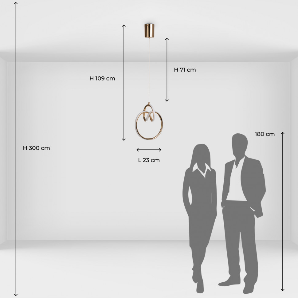 Подвесной светильник De Markt Аурих 108010701