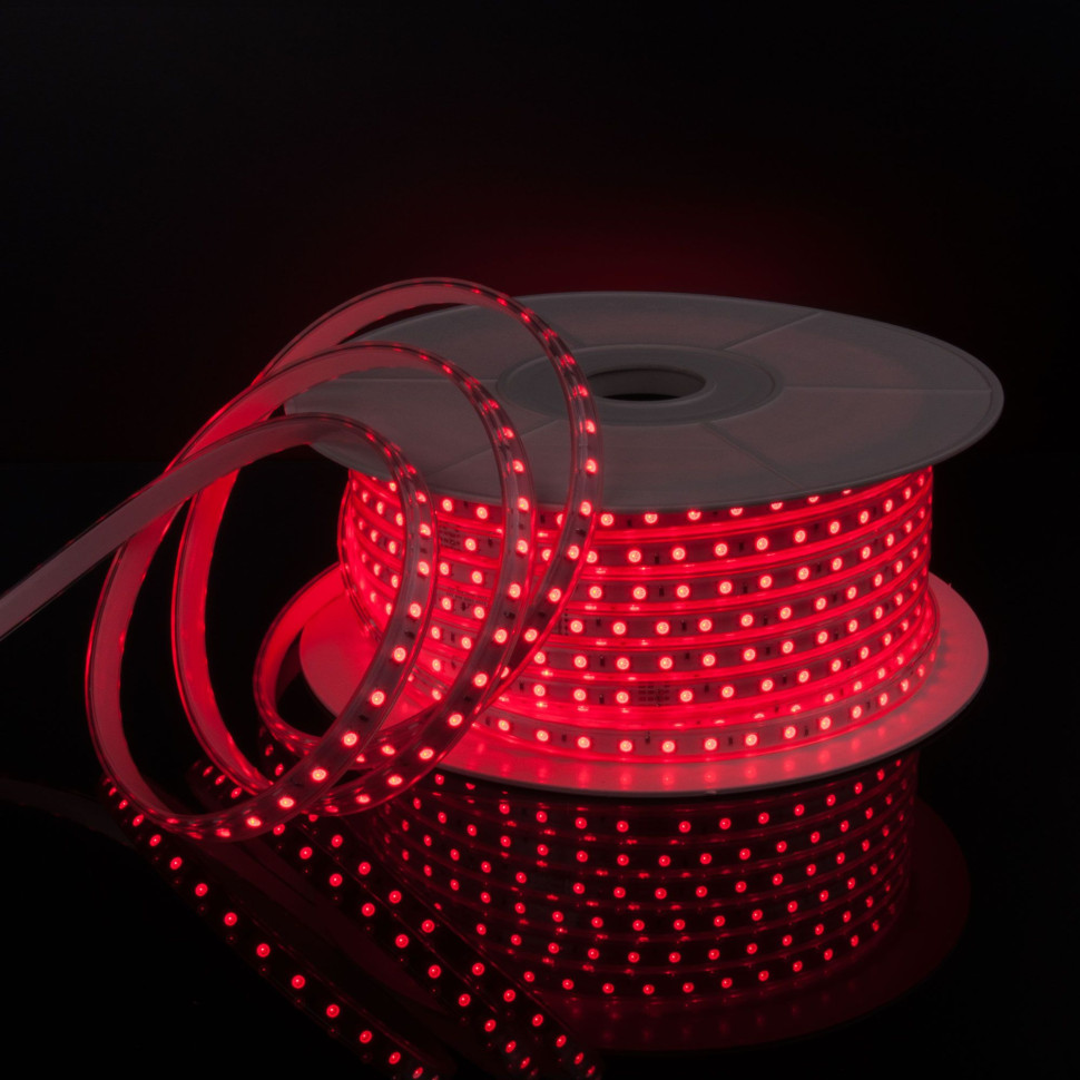 Светодиодная лента 220 В 11 Вт/м 60 Led/м 5050 IP65, RGB, 50 м Лента светодиодная 220V 11W 60Led 5050 IP65 мульти, 50 м