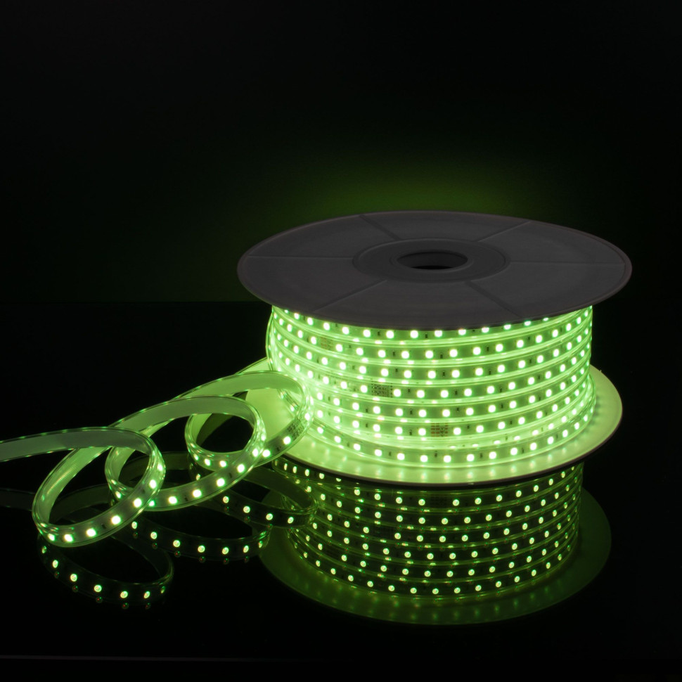 Светодиодная лента 220 В 11 Вт/м 60 Led/м 5050 IP65, RGB, 50 м Лента светодиодная 220V 11W 60Led 5050 IP65 мульти, 50 м