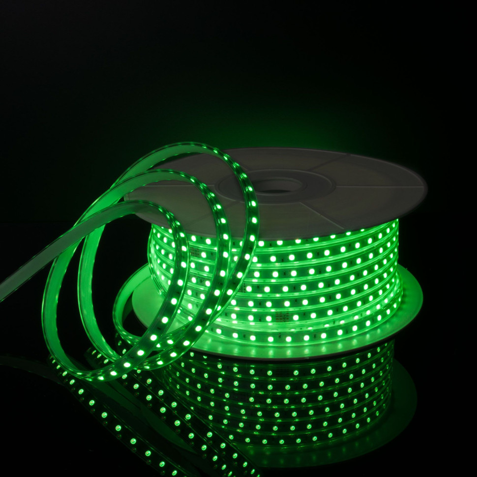 Светодиодная лента 220 В 11 Вт/м 60 Led/м 5050 IP65, RGB, 50 м Лента светодиодная 220V 11W 60Led 5050 IP65 мульти, 50 м