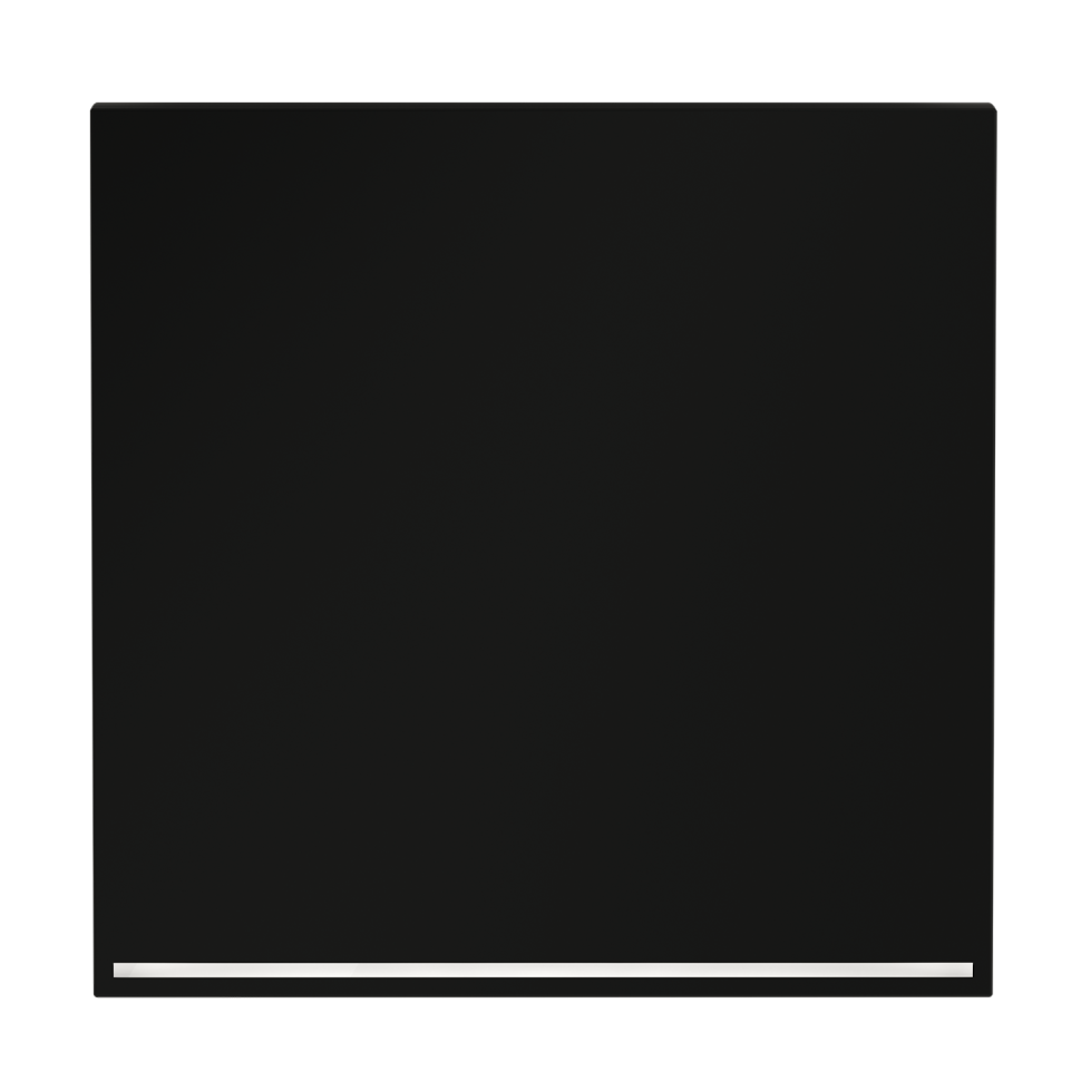 Клавиша для выключателя/переключателя одноклавишного с подсветкой, S70 (черный матовый)